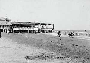 Images Dated 5th August 2009: The terrace on the beach of the seaside resort of 'Gran Stabilimento Bagni' on Lido in Venice