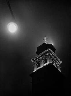 Images Dated 4th May 2009: 'The Virgin of Carmelo!' Night view of the belltower of the Carmini, or rather the Church of St