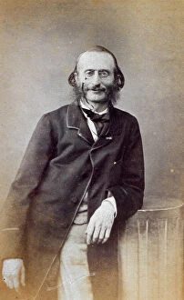 Images Dated 22nd December 2009: Three-quarter length portrait of the famous German composer Jacques Offenbach