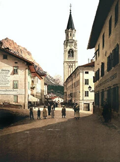 Images Dated 15th March 2010: Tirol during the Austro-Hungarian Empire: Cortina. Church of Saints Filippo and Giacomo