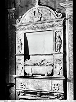 Images Dated 25th September 2009: Tomb of Cardinal Tebaldi, marble, Andrea Bregno (1418-1503), Church of Santa Maria sopra Minerva