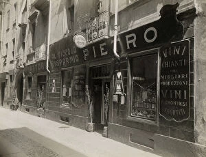 Images Dated 21st June 2011: Trattoria Pietro, shop window of wines