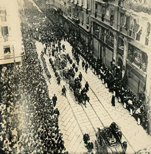 Images Dated 14th April 2011: Trieste: The funeral of the Archduke Francesco Ferdinando and his wife