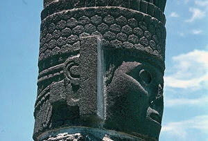 Images Dated 15th December 2009: Tula: architectural details of the Temple of the 'Morning Star'