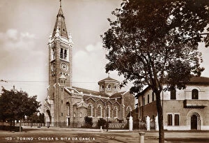 Images Dated 28th April 2011: Turin, Church of S. Rita da Cascia, postcard
