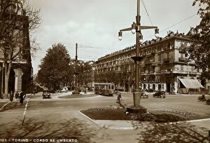 Images Dated 28th April 2011: Turin, Corso Re Umberto, postcard