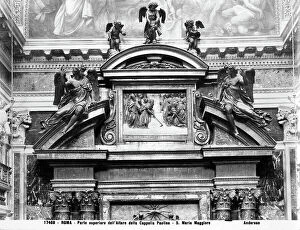 Images Dated 16th November 2004: Upper part of the main altar in the Paolina Chapel by Pompeo Targone according to the design of