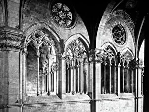 Images Dated 20th April 2012: Upper windows of the West transept of the interior of San Martino Cathedral in Lucca