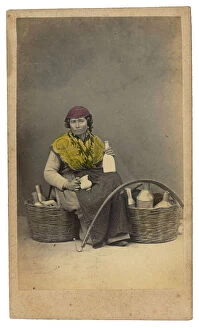 Images Dated 20th May 2010: Venetian costumes and masks: peddler of milk