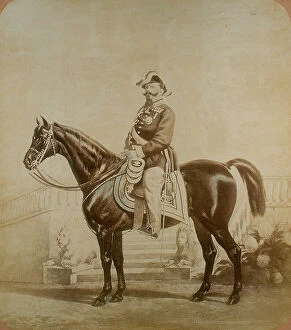 Images Dated 25th November 2011: Victor Emanuel on horseback