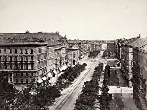 Images Dated 26th May 2009: Vienna during the Austro-Hungarian Empire: view of the Opern Ring