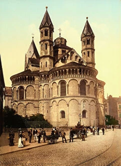 Images Dated 8th November 2011: View of the apse of the Church of S. Apostles, in Cologne