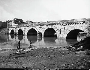Images Dated 10th December 2010: View of the Augustus Bridge in Rimini