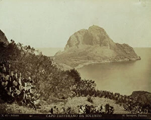 Images Dated 22nd June 2011: View of Cape Zafferano from Solunte, Palermo