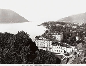 Images Dated 4th March 2008: View of Cernobbio, one of the most important villages on Lake Como