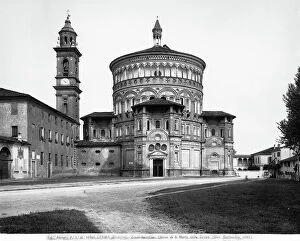 Images Dated 20th December 2012: View of the Church and bell tower of Santa Maria della Croce at Crema