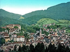 Images Dated 22nd November 2011: View of the city of Baden Baden