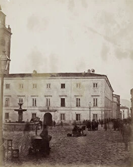 Images Dated 28th April 2009: View of the City Hall in Piazza Palazzo, L'Aquila