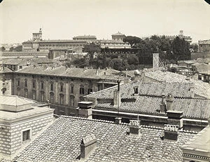 Images Dated 3rd May 2011: View of the city of Rome with the palazzo del Quirinale rising in the background
