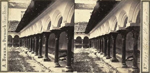 Images Dated 4th May 2011: View of the cloister of the Collegiate Church of S. Orso, Aosta