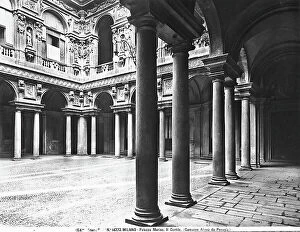 Images Dated 10th April 2012: View of the court-yard of Marino Palace of Milan