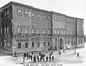 Images Dated 5th April 2012: View of the faade of the Palazzo Imperiali in Manduria, province of Taranto