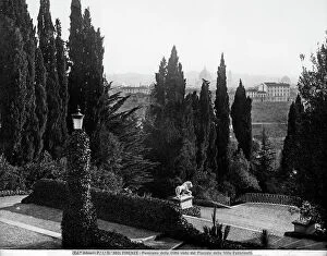 Images Dated 19th September 2011: View of Florence from the park of Villa Fabbricotti, 1894