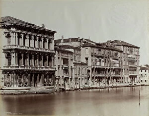 Images Dated 24th January 2011: View of the Grand Canal in Venice, with the faades of Ca Rezzonico