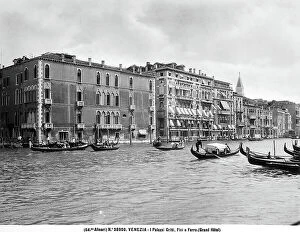 Images Dated 16th April 2012: View of the Grand Canal of Venice with the Hotel Gritti Palace and Palazzo Flanigi-Fini on the left