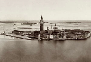 Images Dated 15th March 2010: View from above of the island of San Giorgio, in the venetian lagoon
