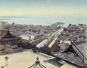 Japan: View of a Japanese coastal village