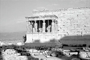Images Dated 15th September 2011: View of the Lodge of the Caryatids of the Parthenon, Athens
