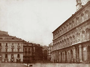 Images Dated 26th February 2007: View of the majestic Palazzo Reale, which looks onto the Piazza Plebiscito, in Naples