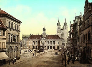 Images Dated 8th November 2011: View of Marktplatz, in Magdeburg