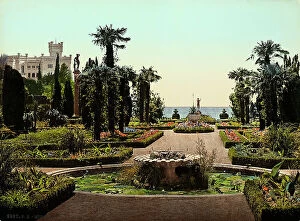 Images Dated 4th June 2010: View of Miramare Castle park in Triest