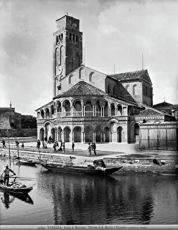 Images Dated 29th June 2011: View with people, church of SS. Maria and Donato, Murano Island