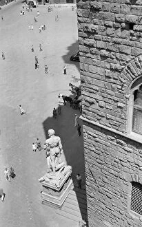 Florence Collection: View from above of Piazza della Signoria, Florence