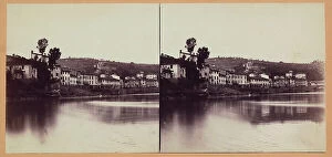 Images Dated 7th November 2011: View of Ponte a Signa. Stereoscopic photograph