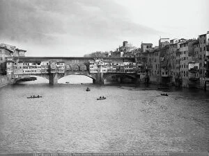 Florence Collection: View of Ponte Vecchio in Florence