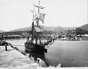 Images Dated 11th March 2010: View of the port of San Remo with the San Martino ship