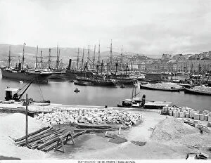 Images Dated 11th March 2010: View of the port of Trieste