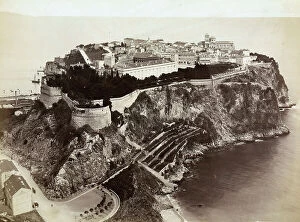 Images Dated 30th March 2011: View of the rocky promontory of the Principality of Monaco