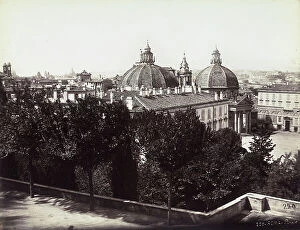 Images Dated 3rd May 2011: View of Rome from Pincio (photo attributed to Simelli - printed in the Chauffourier laboratory)