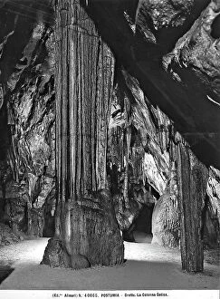 Images Dated 10th April 2012: View of the so-called Gothic Column inside the Postumia Grottoes, Slovenia