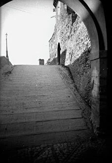 Images Dated 29th March 2011: View of the St. Augustine's Gate in Montefalco, Perugia