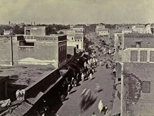 Images Dated 25th March 2011: View of a street with a bazaar, in Lahore, in Pakistan
