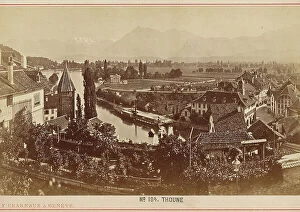 Images Dated 28th April 2011: View of Thun on the Berna Lake