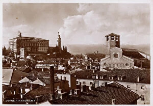Images Dated 15th June 2004: View of Udine, postcard