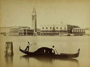 Images Dated 25th January 2011: View of Venice, north shore of the Grand Canal. To be seen from the left: the Zecca (mint)