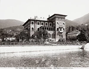 Images Dated 4th March 2008: View of Villa Amsinck at San Giovanni di Bellagio on Lake Como